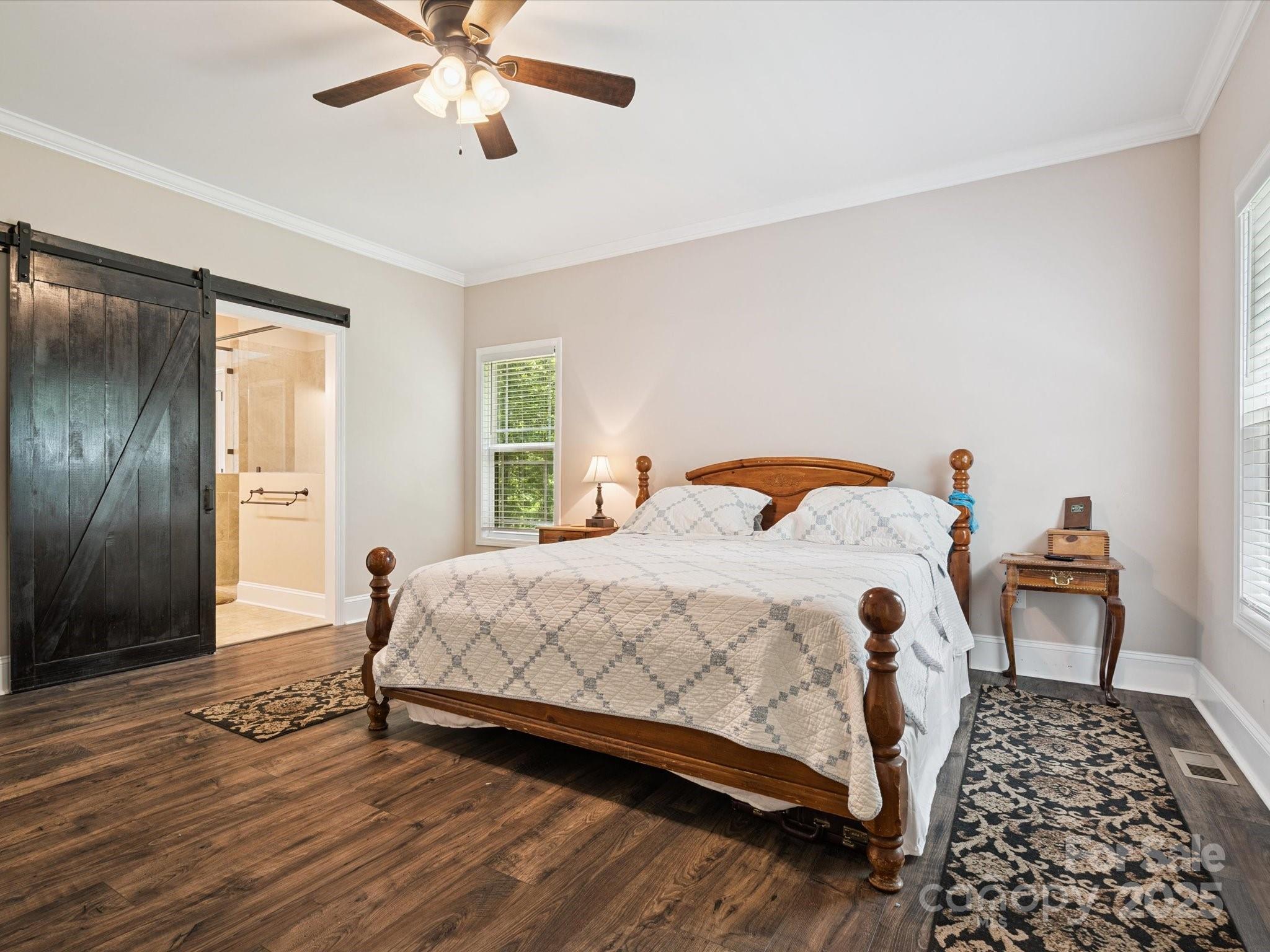 820 King Road Clover, SC 29710 - Photo 15 of 48 a bedroom with a bed and wooden floor