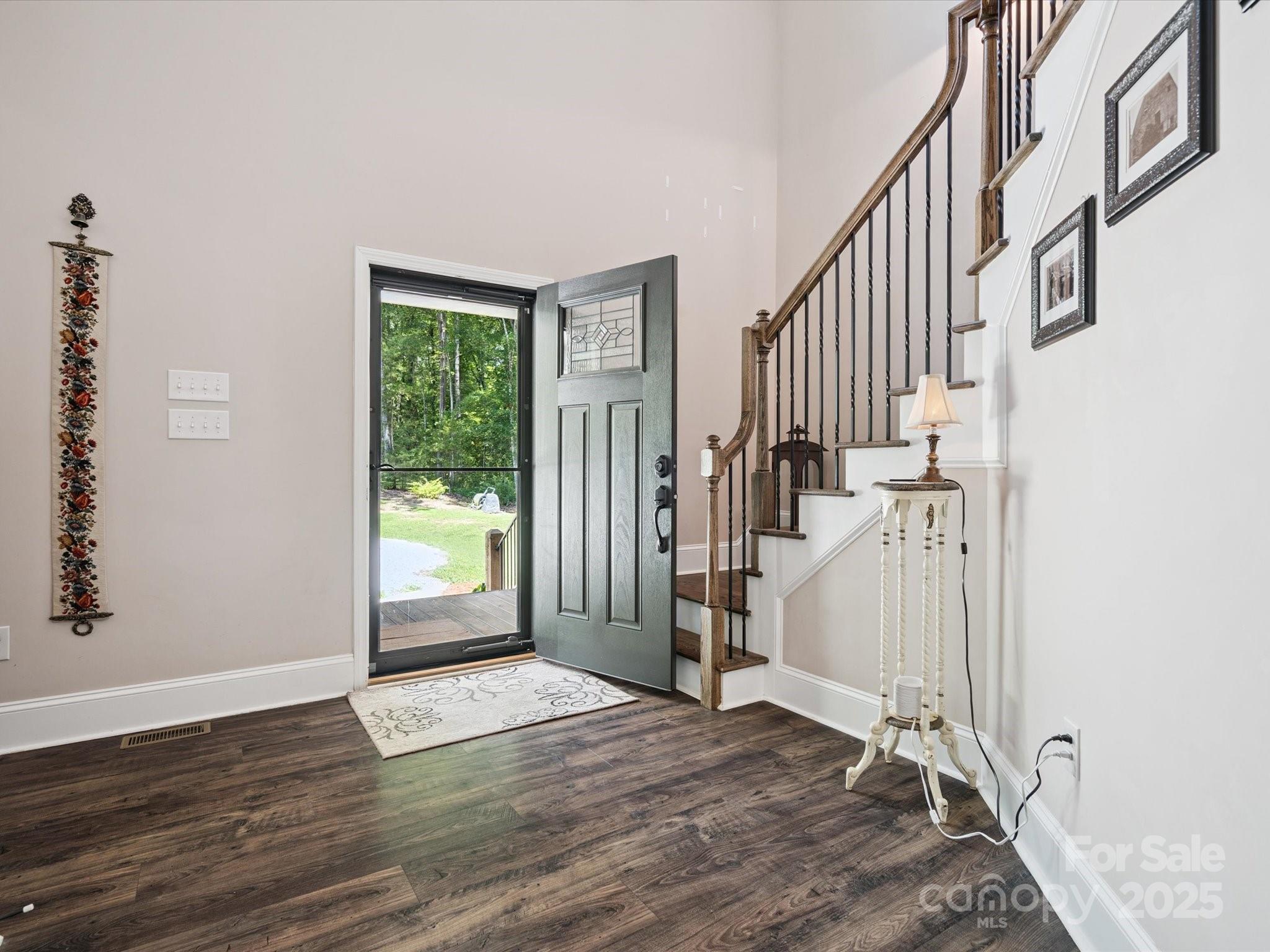 820 King Road Clover, SC 29710 - Photo 4 of 48 a view of an entryway with wooden floor and door