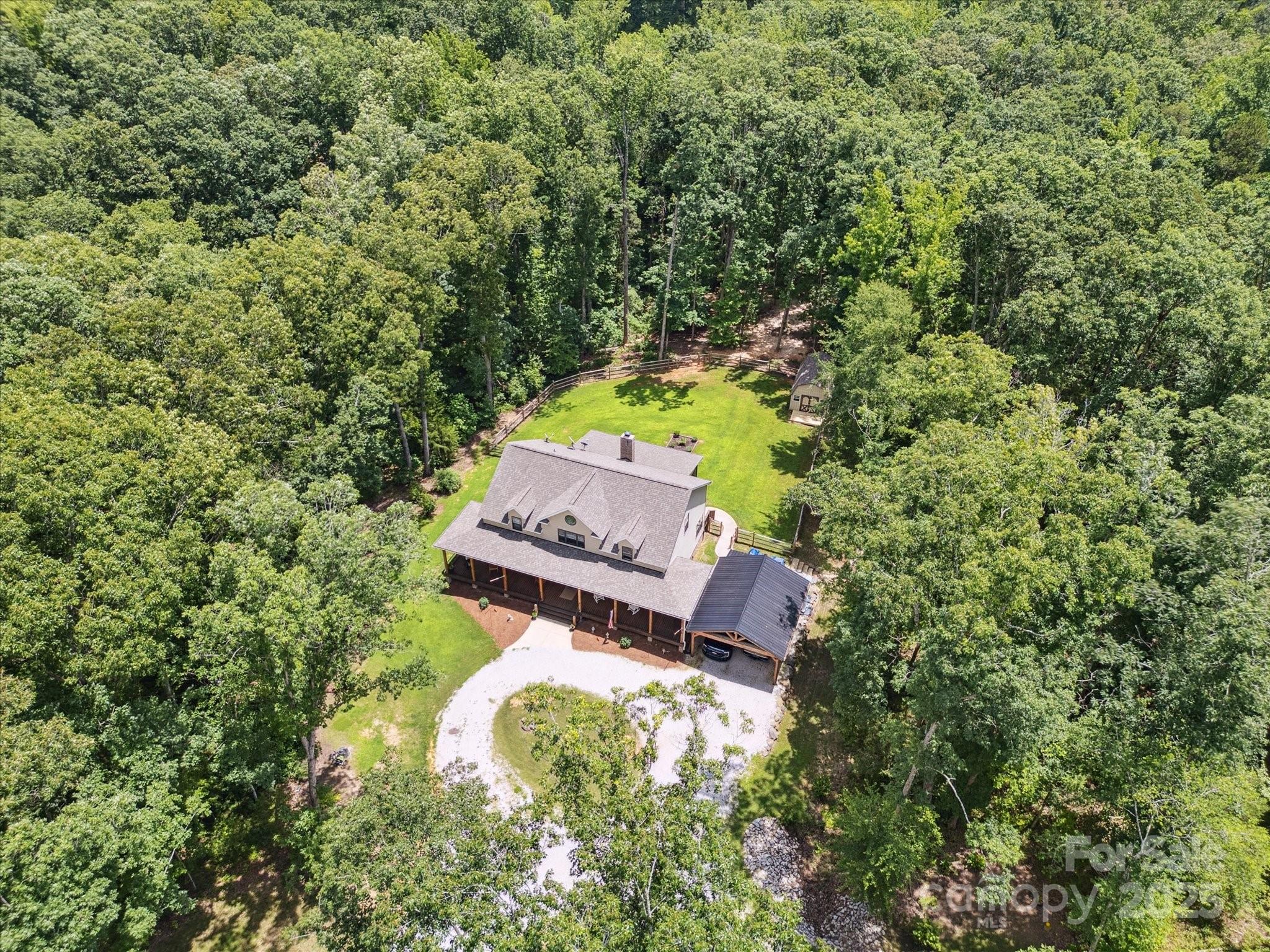 820 King Road Clover, SC 29710 - Photo 41 of 48 an aerial view of a house with a yard
