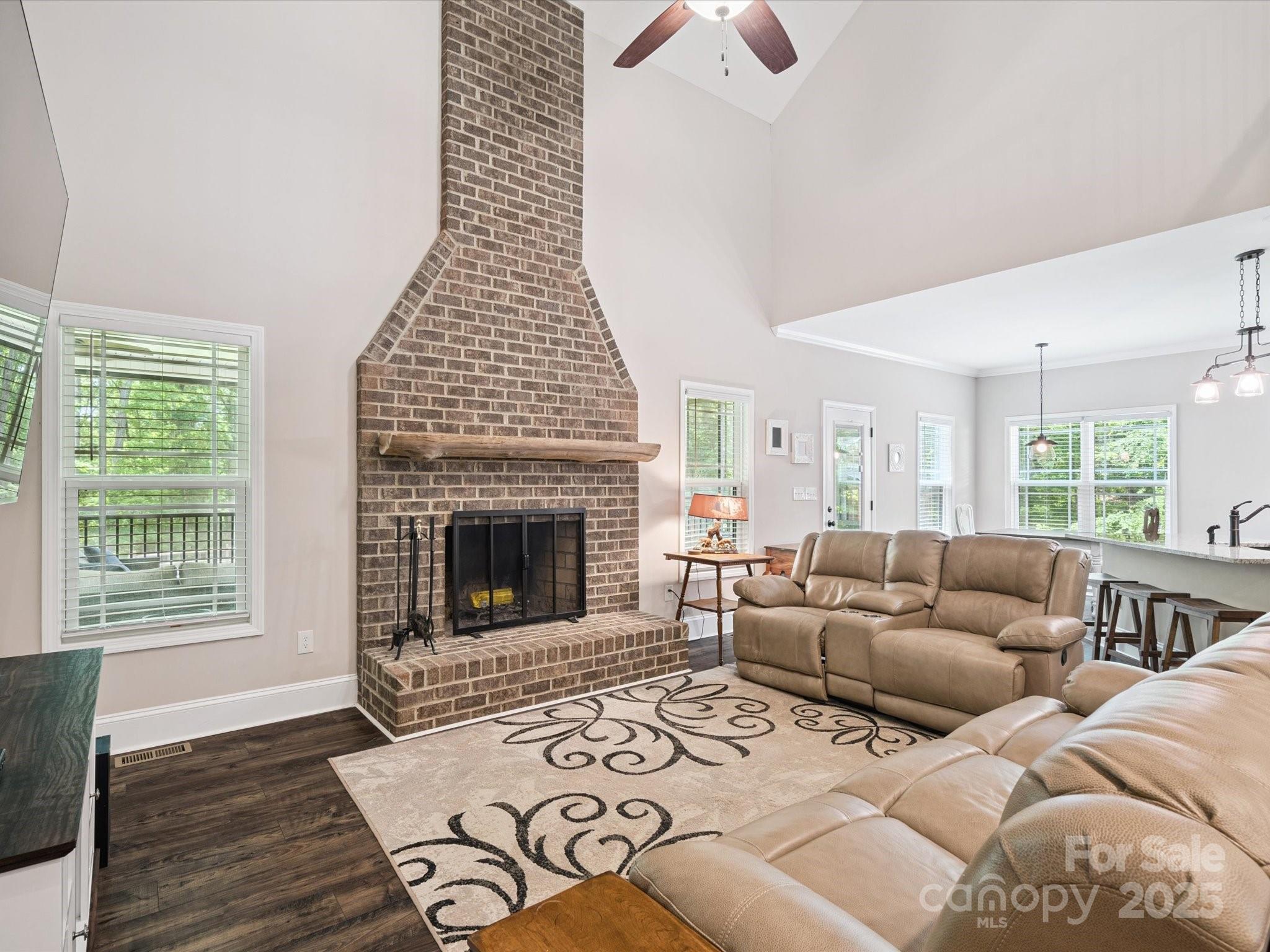 820 King Road Clover, SC 29710 - Photo 5 of 48 a living room with furniture and a fireplace