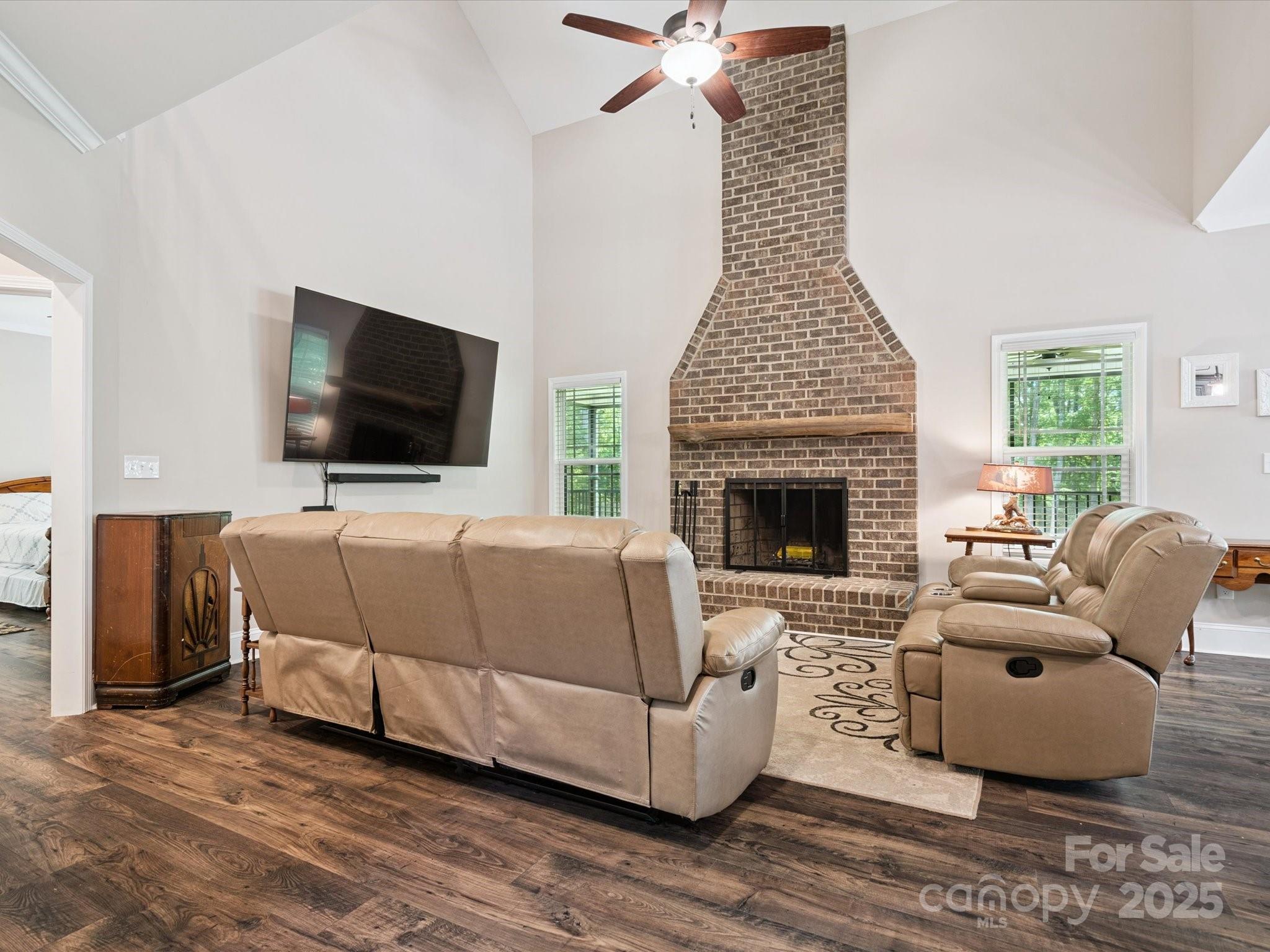 820 King Road Clover, SC 29710 - Photo 6 of 48 a living room with furniture and a flat screen tv
