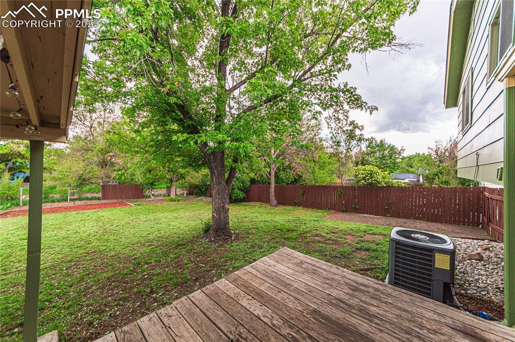 1917 Wooten Road Colorado Springs, CO 80915 - Photo 27 of 35 a view of a backyard with wooden floor
