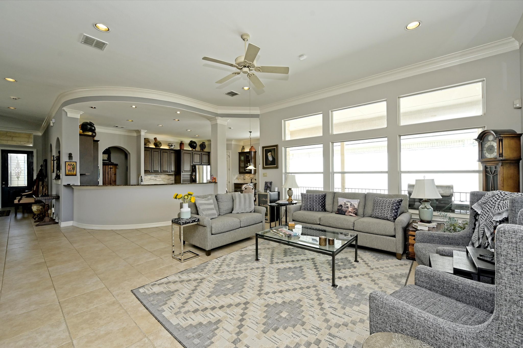 4912 Interlachen Lane Austin, TX 78747 - Photo 2 of 39 a living room with furniture and a large window