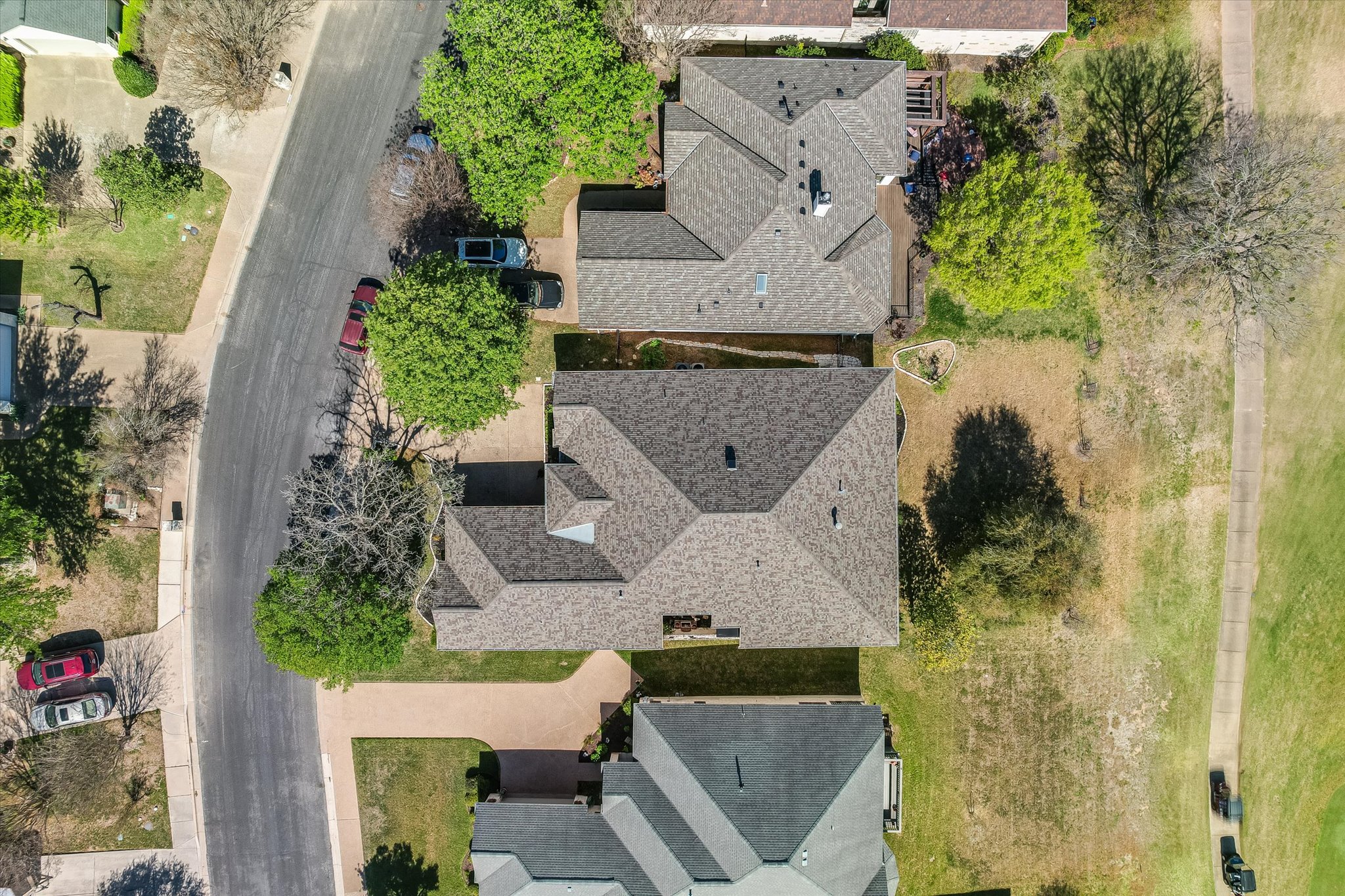 4912 Interlachen Lane Austin, TX 78747 - Photo 29 of 39 an aerial view of a house with a yard