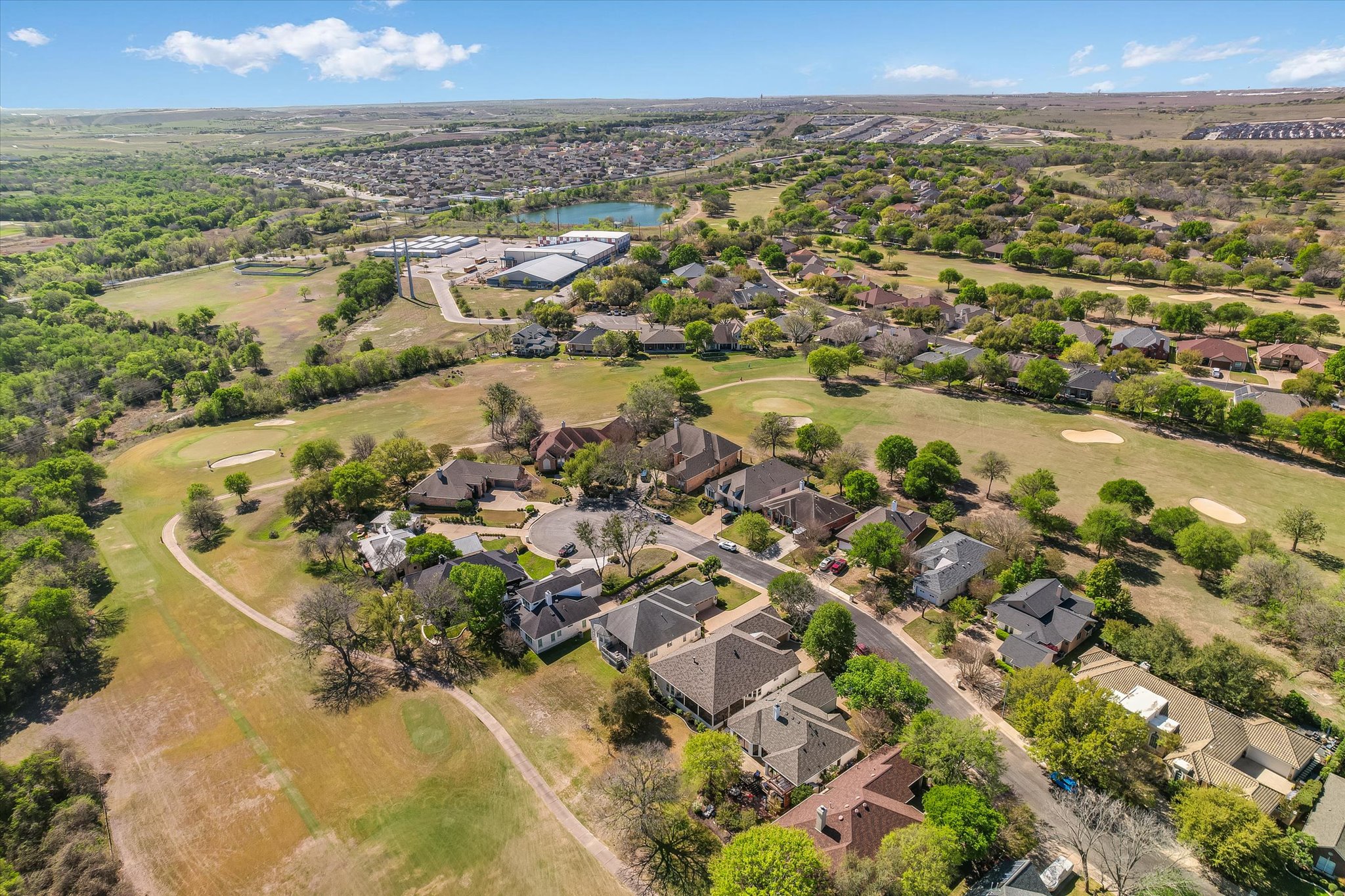 4912 Interlachen Lane Austin, TX 78747 - Photo 34 of 39 an aerial view of residential houses with outdoor space