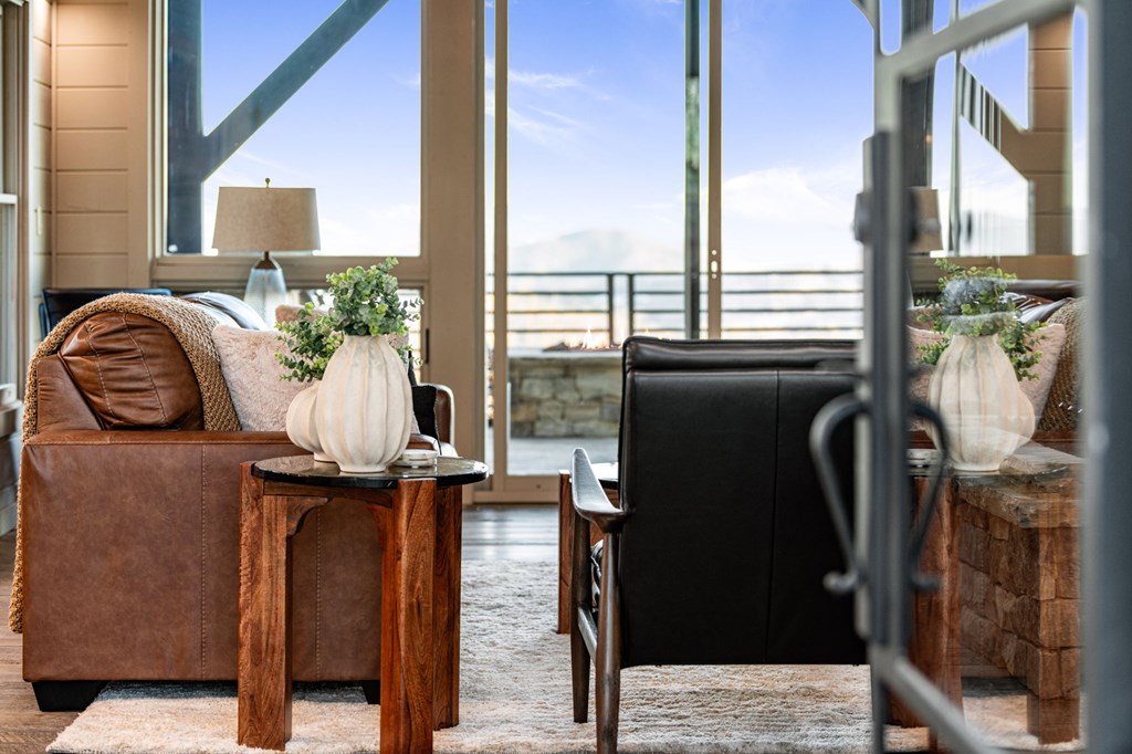 799 Bruce Mountain Road Morganton, GA 30560 - Photo 3 of 48 a front view of a residential houses with glass windows