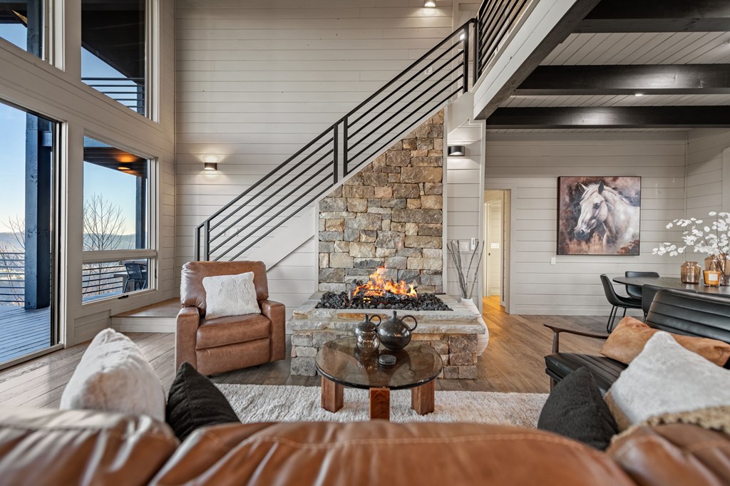 799 Bruce Mountain Road Morganton, GA 30560 - Photo 10 of 48 a living room with furniture and wooden floor