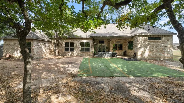 an aerial view of residential building with outdoor space