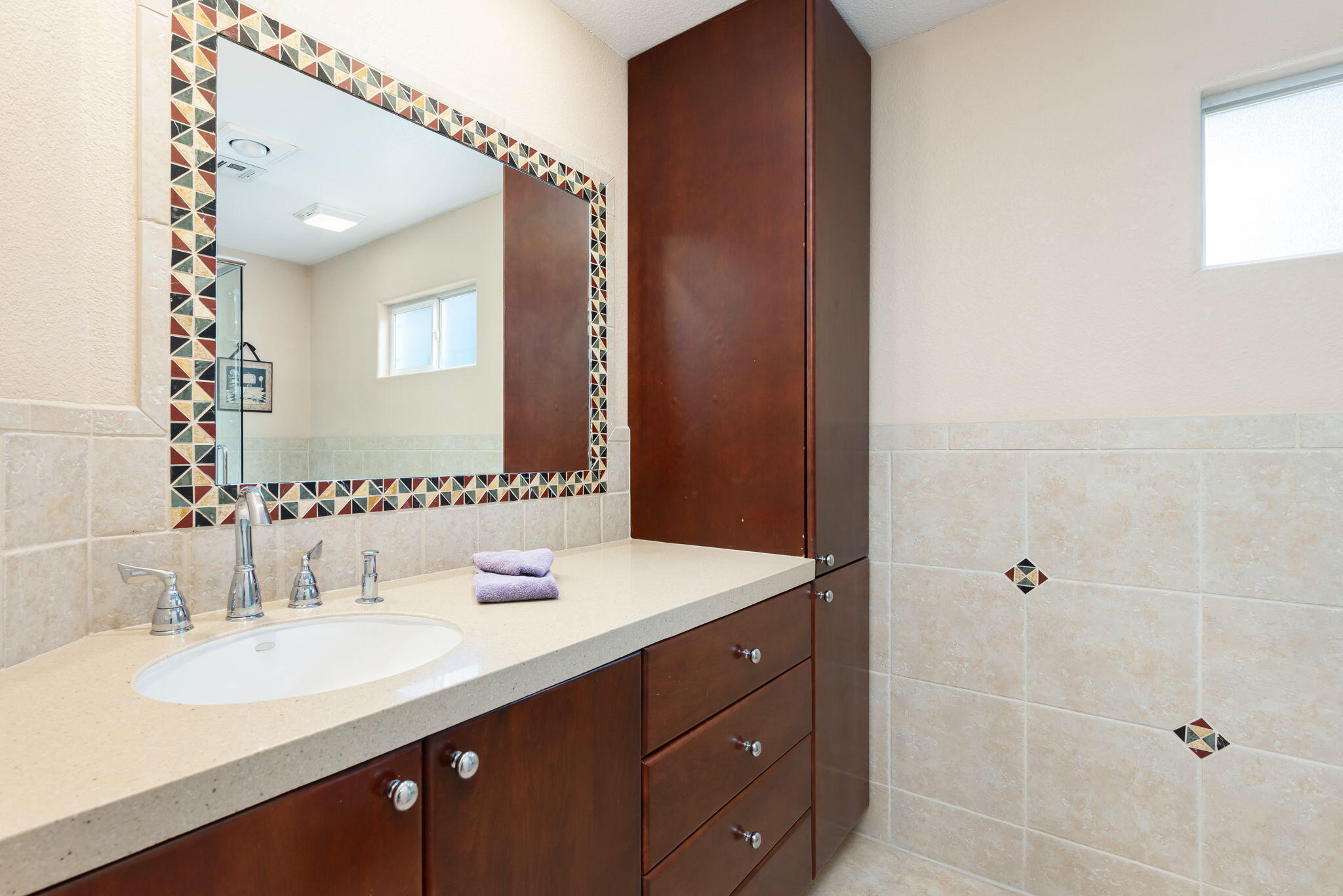 73535 Haystack Road Palm Desert, CA 92260 - Photo 41 of 47 a bathroom with a sink double vanity and a mirror