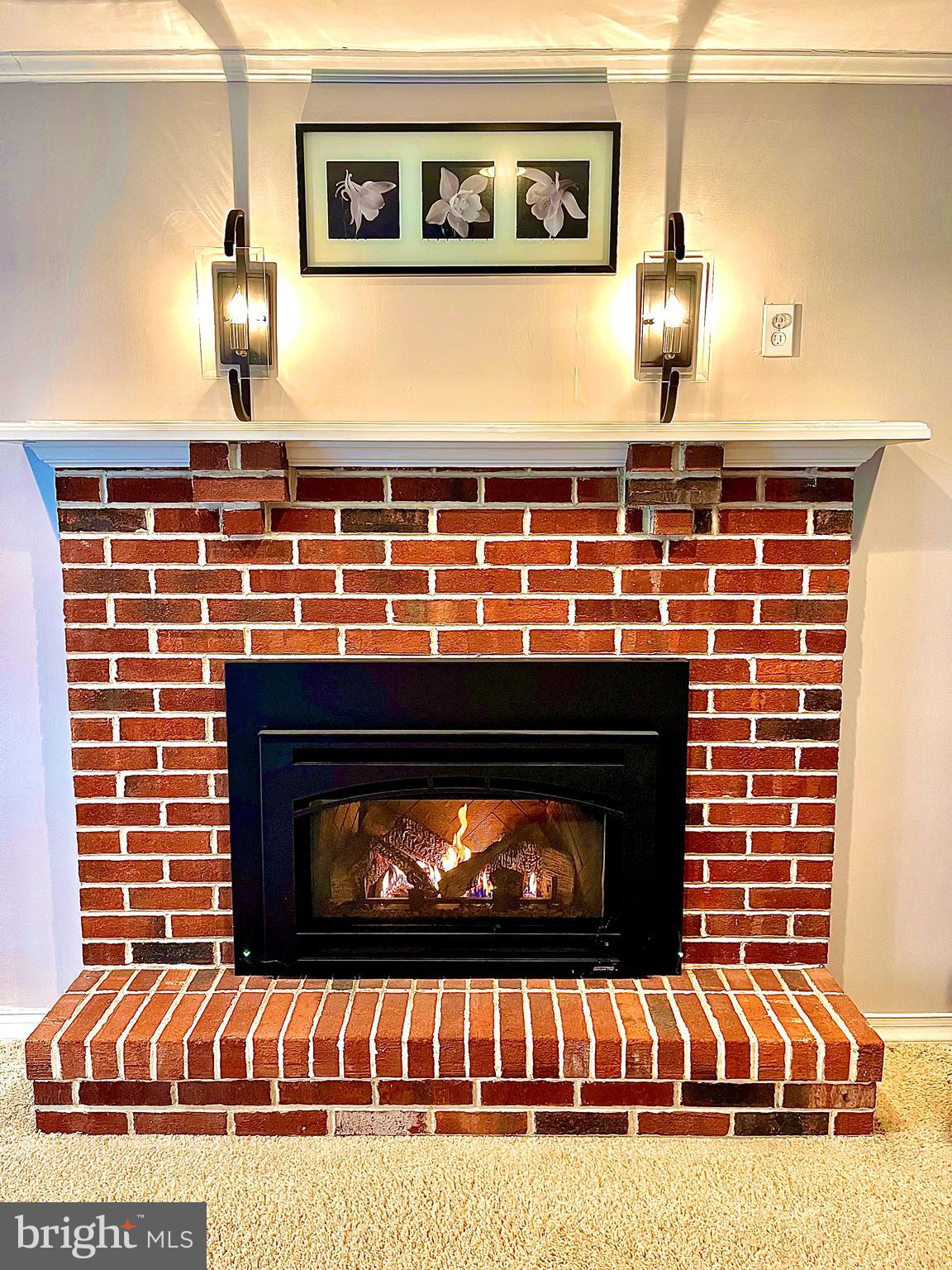 Brick Electric Fireplace