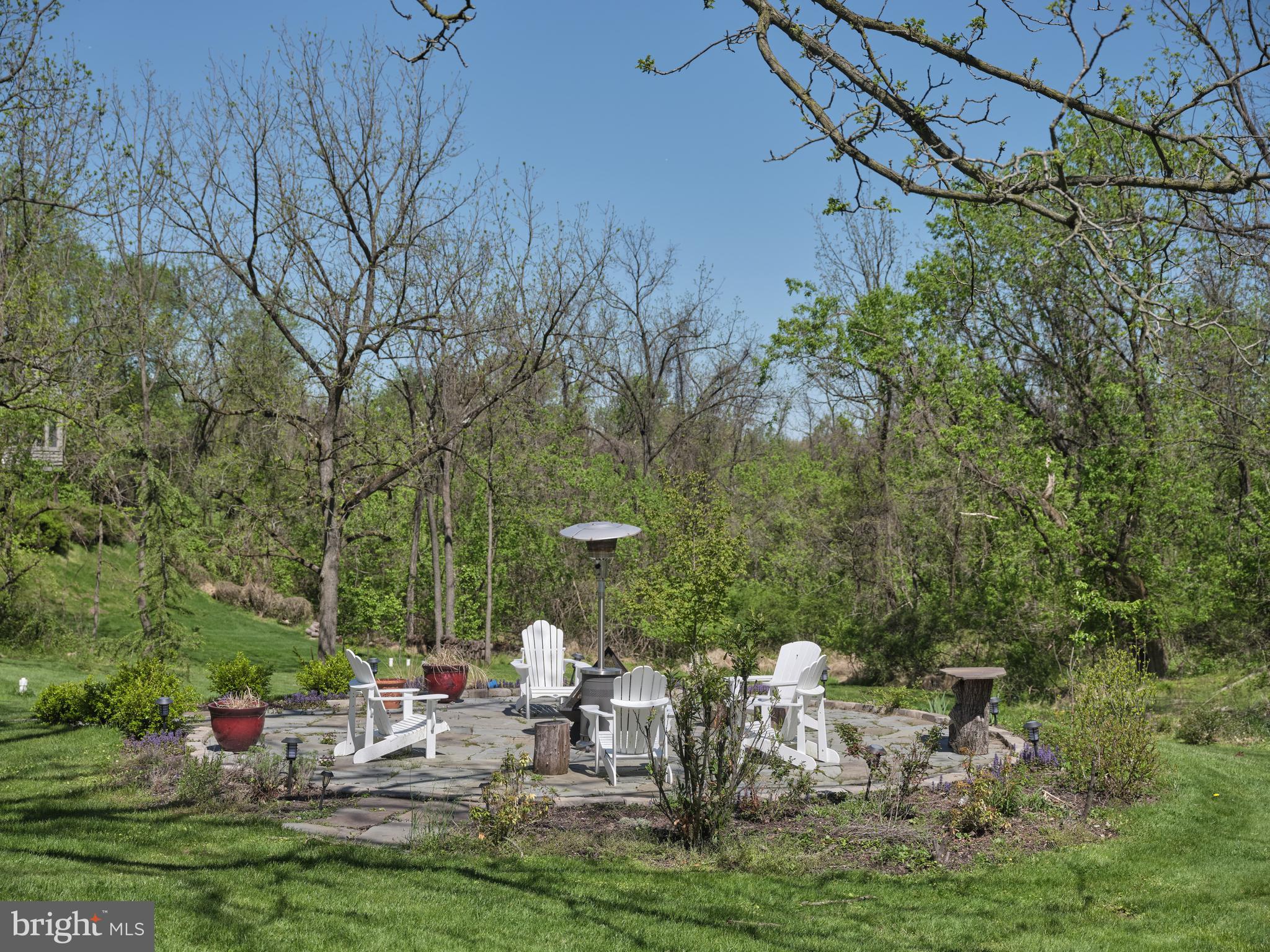 1001 Eagle Road Newtown, PA 18940 - Photo 41 of 49 Fire pit area with Bluestone surround