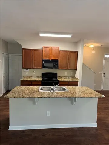 a view of a kitchen counter space