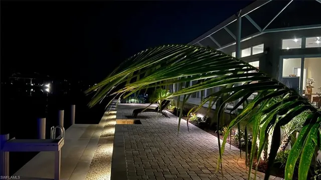 a view of outdoor space with seating area