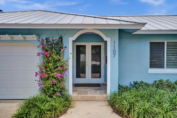 a front view of a house