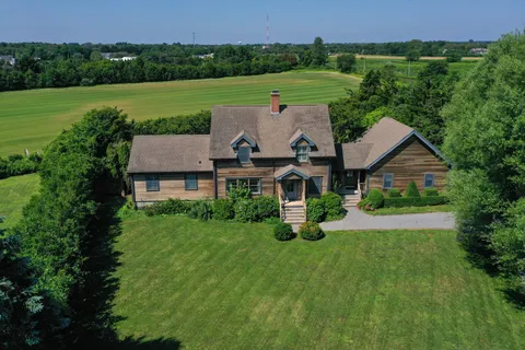 a view of a flower in a yard