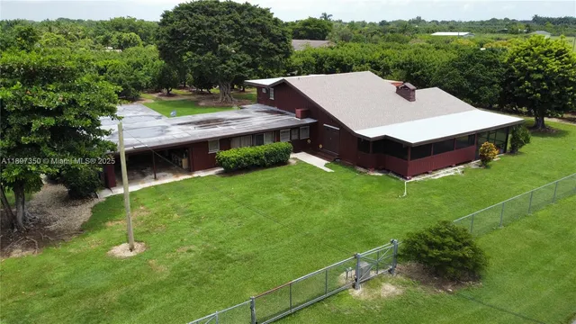 a aerial view of a house
