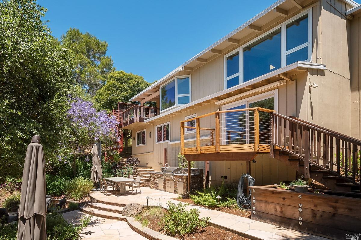 539 Bret Harte Road San Rafael, CA 94901 - Photo 1 of 1 a view of a house with a patio