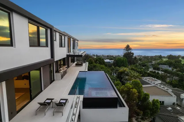 a view of a house with many windows
