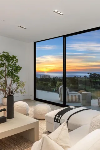 a view of a building along the street