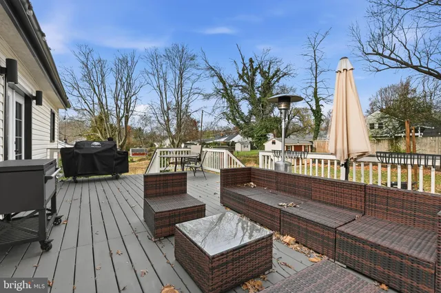 a view of outdoor space with seating area