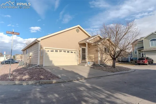 a view of a house with a patio