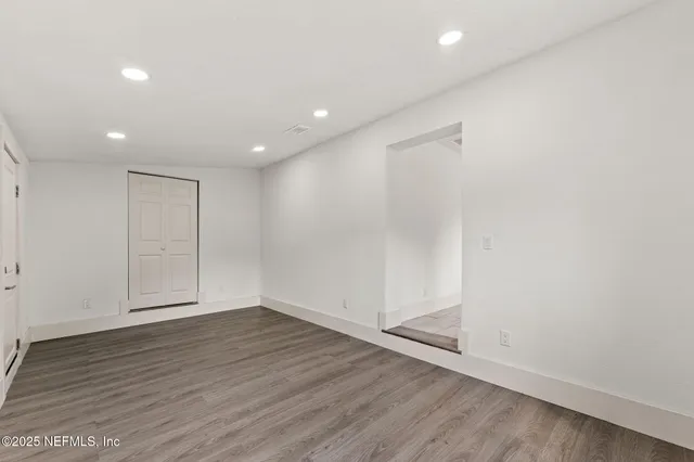 wooden floor in an empty room with wooden floor