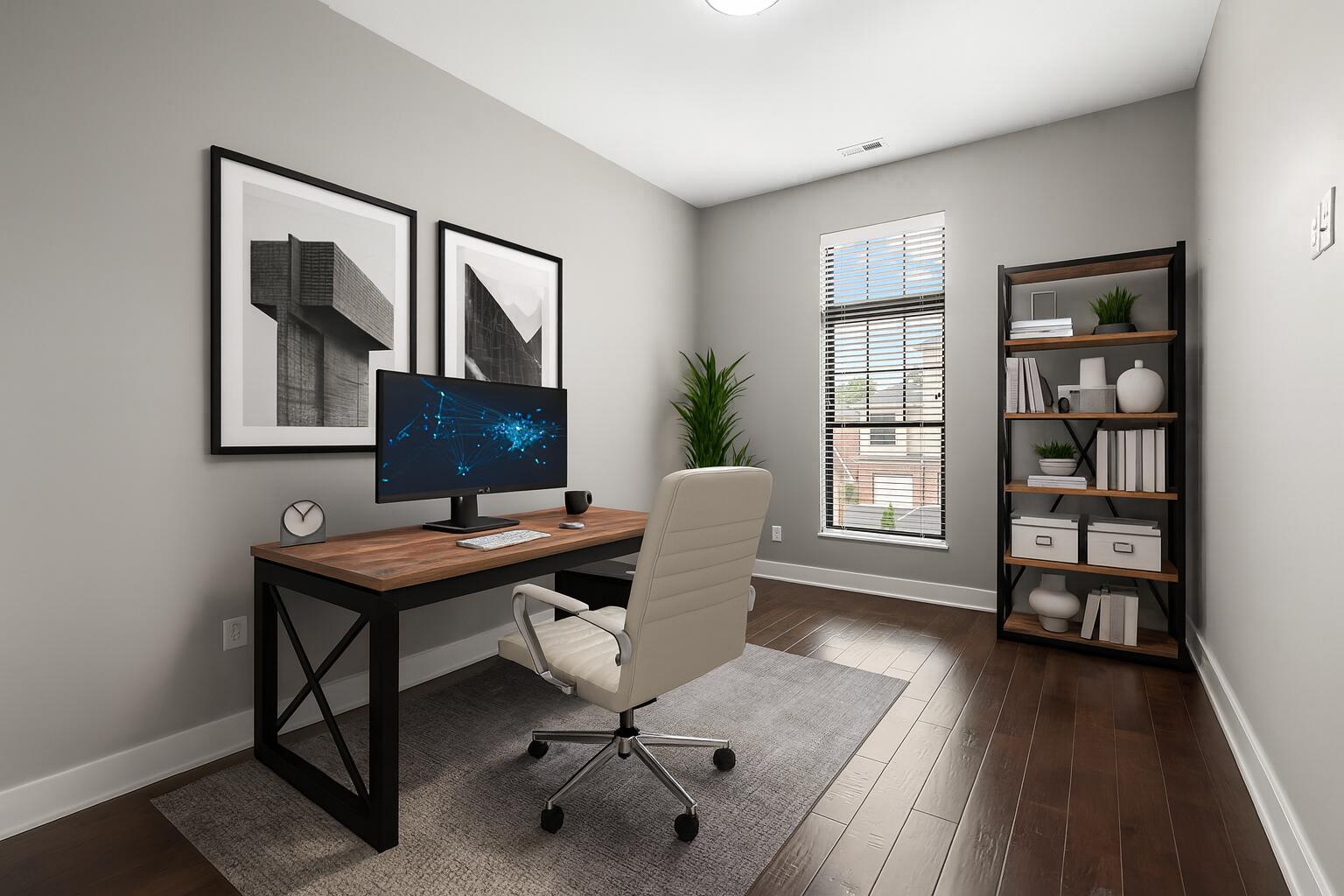 207 Academy Street, Unit 106 Valparaiso, IN 46385 - Photo 25 of 43 a view of a workspace with furniture and a window