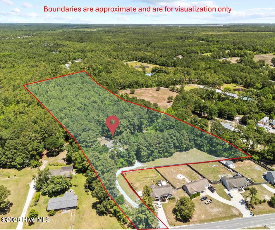 525 Old Folkstone Road Holly Ridge, NC 28445 - Photo 2 of 45 525 Old Folkstone Property Lines 1