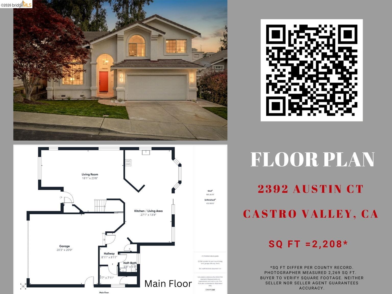 2392 Austin Court Castro Valley, CA 94546 - Photo 60 of 60 View of home floor plan