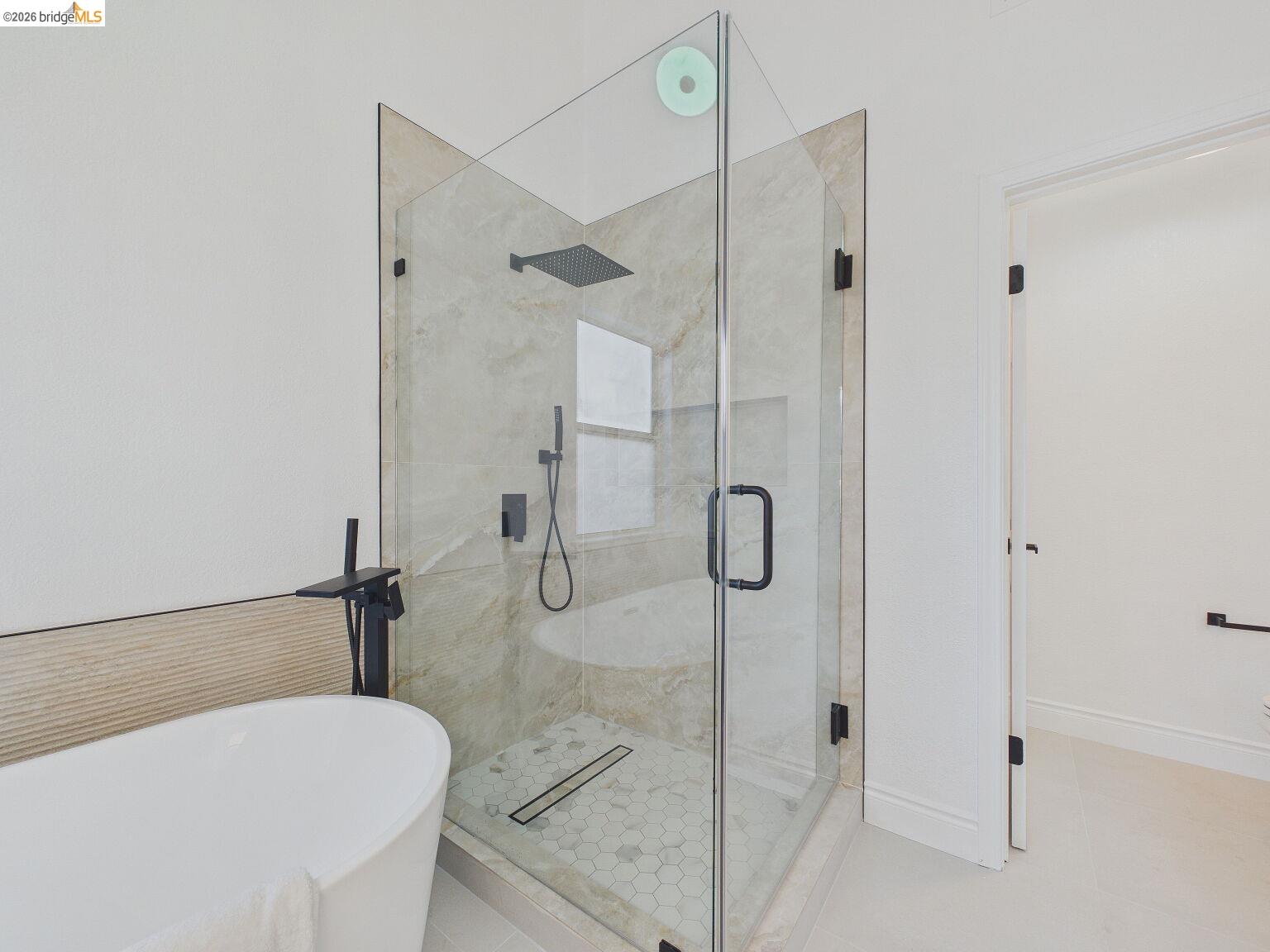 2392 Austin Court Castro Valley, CA 94546 - Photo 44 of 60 Full bath featuring a soaking tub and a stall shower