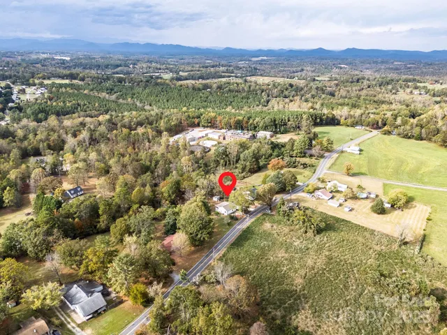 a view of city and mountain