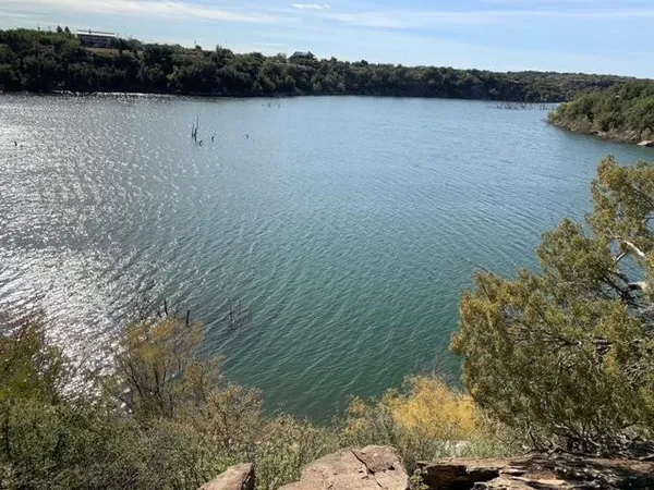 a view of lake with mountain view