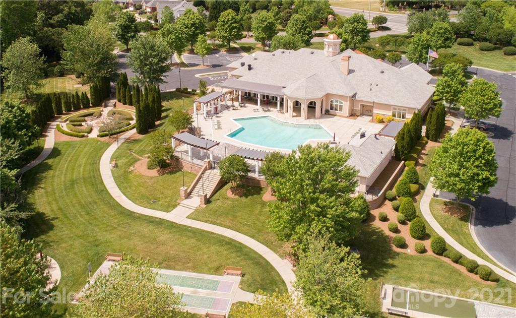638 Amethyst Circle Fort Mill, SC 29708 - Photo 28 of 38 an aerial view of a house with a swimming pool