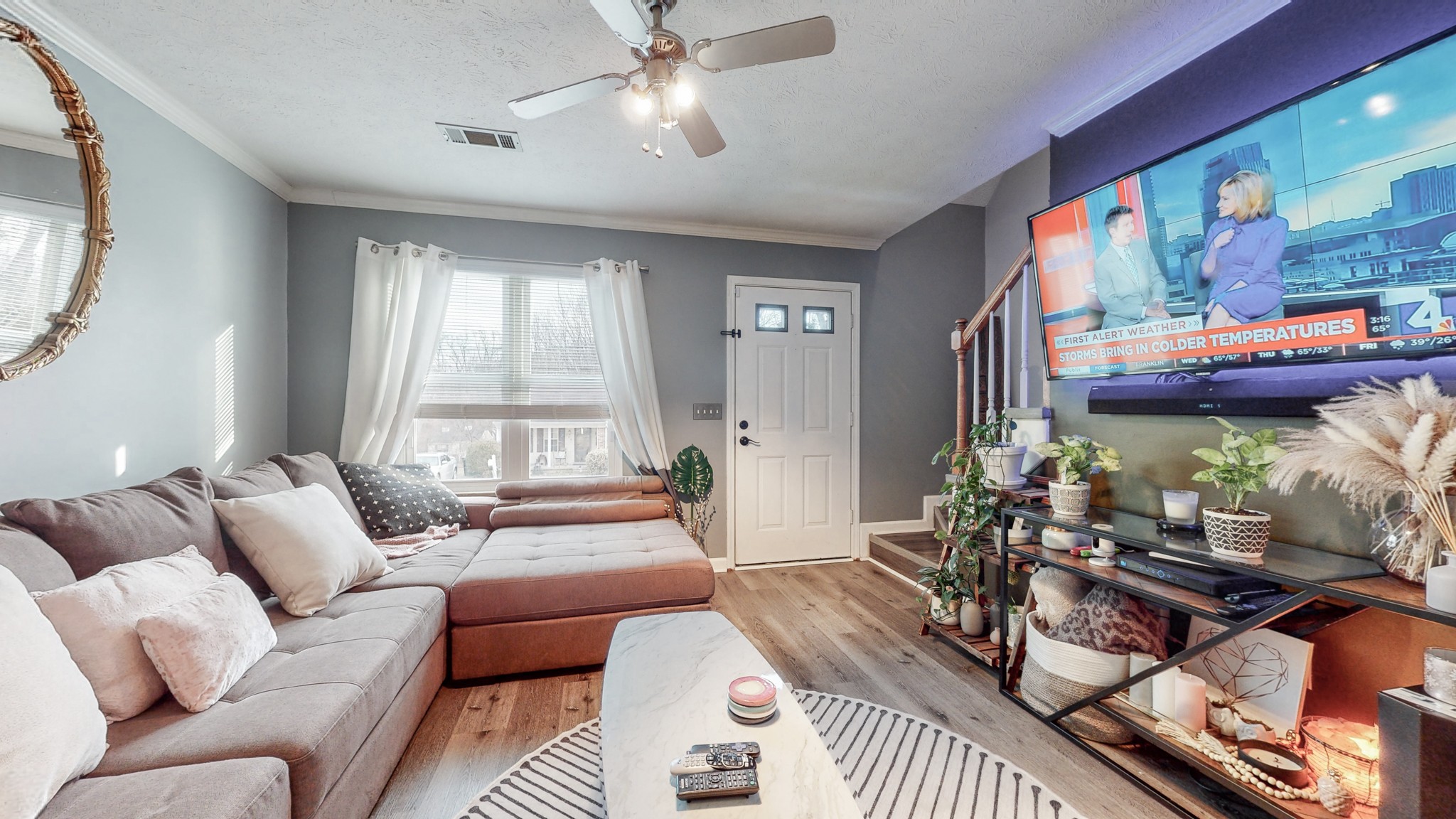 209 Dockside Court Hermitage, TN 37076 - Photo 4 of 43 a living room with furniture and a large window