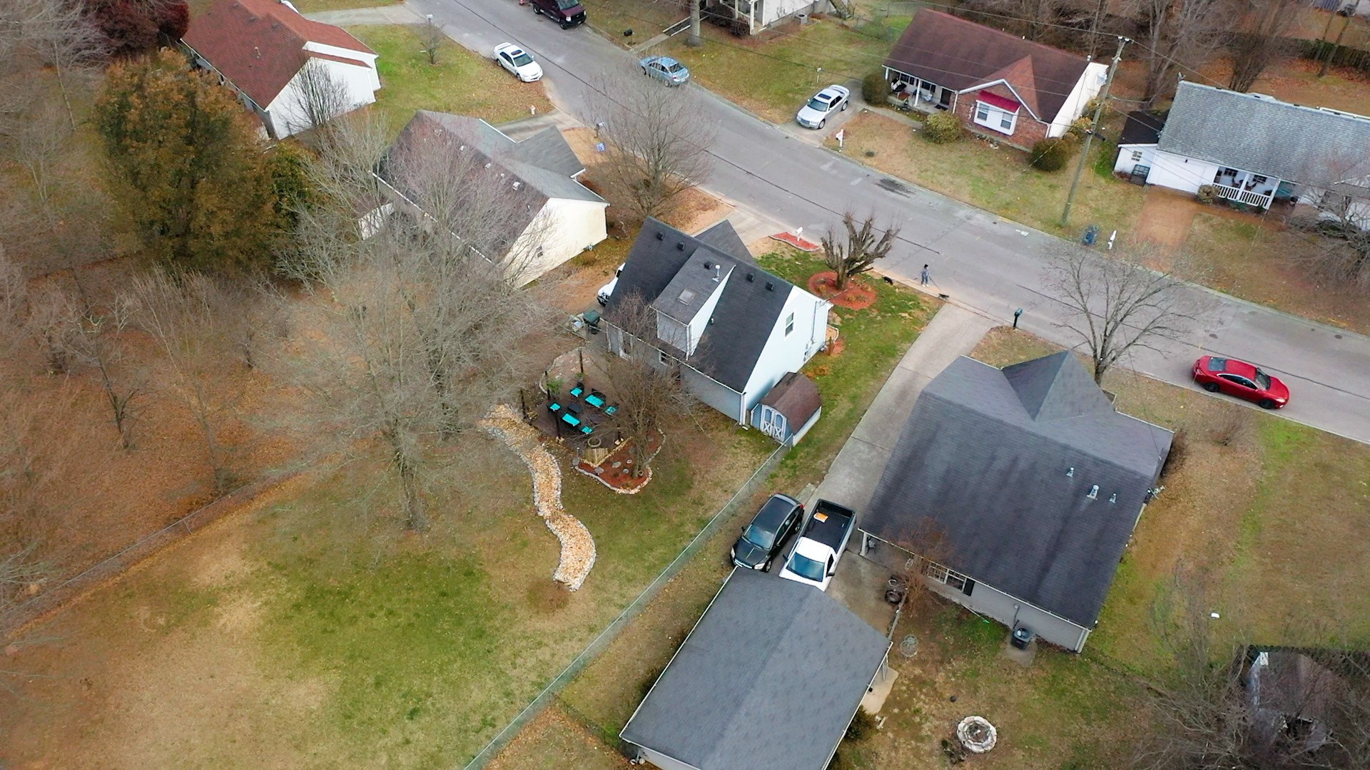 209 Dockside Court Hermitage, TN 37076 - Photo 41 of 43 an aerial view of a house with a yard