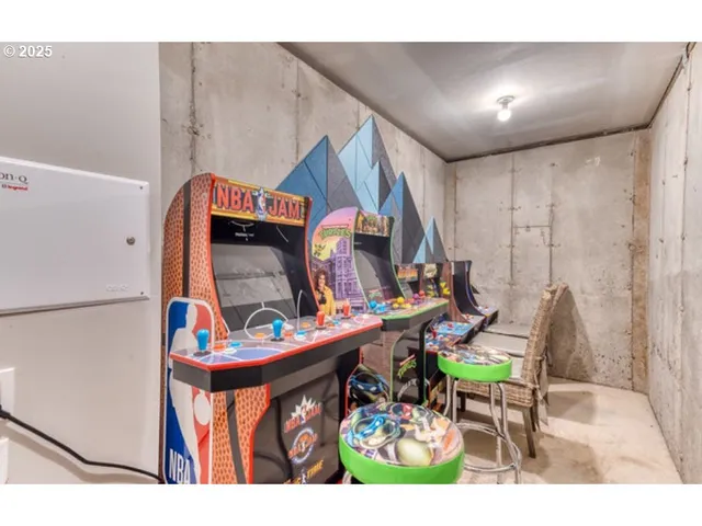 a view of an outdoor space with seating