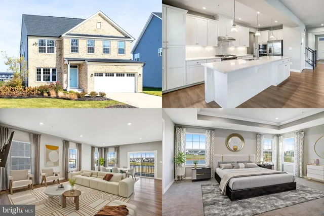 a bedroom with furniture and a large window