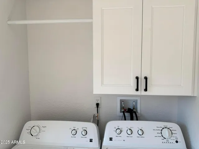 a close view of closet