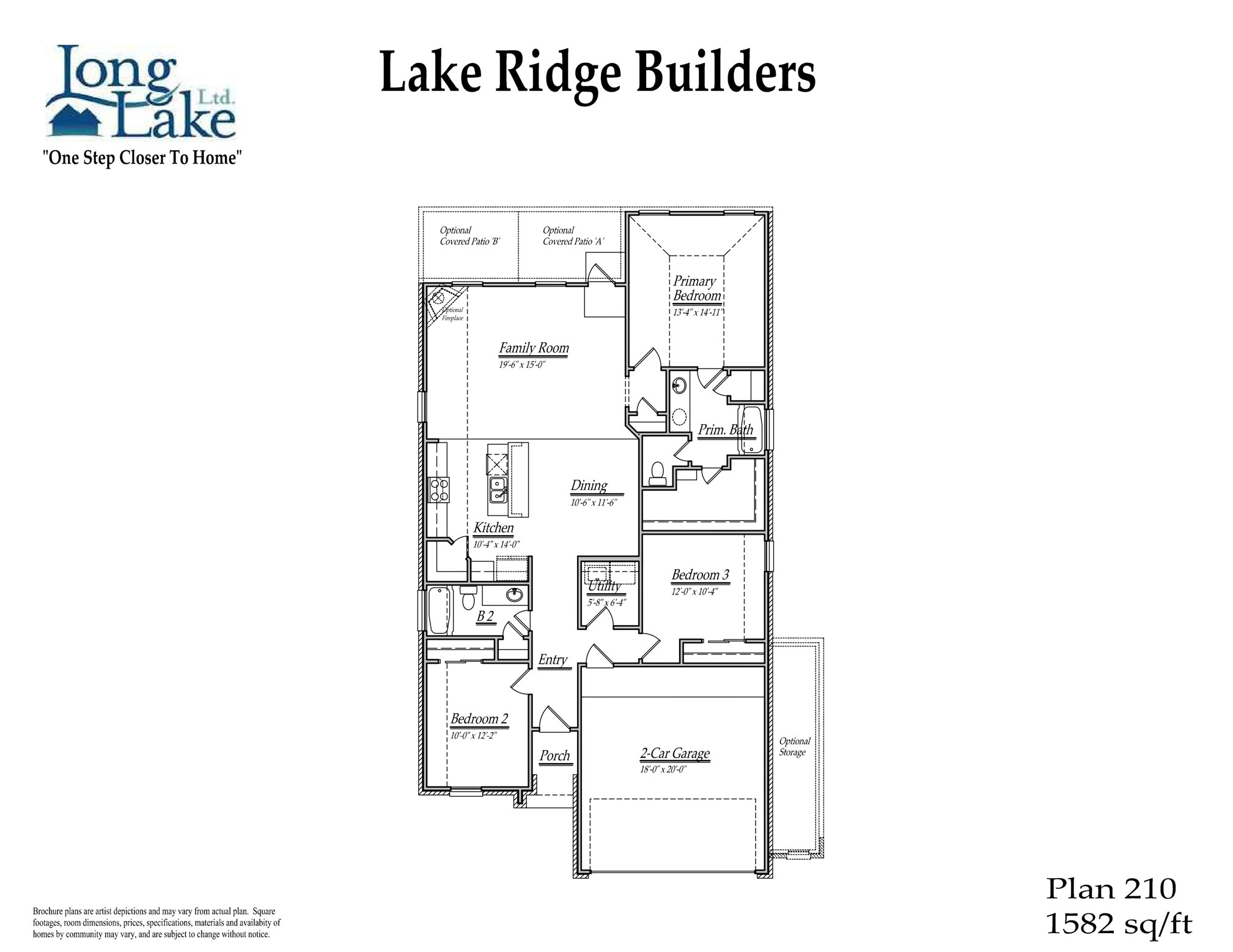 24518 Broad Park Spring, TX 77373 - Photo 2 of 29 Plan 210 features 3 bedrooms, 2 full baths, and over 1,500 square feet of living space.