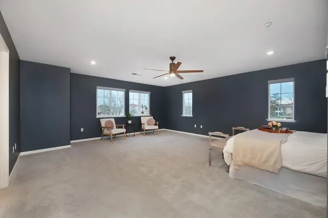 a living room with furniture and window