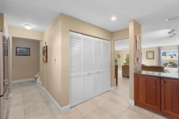a view of a kitchen with a sink