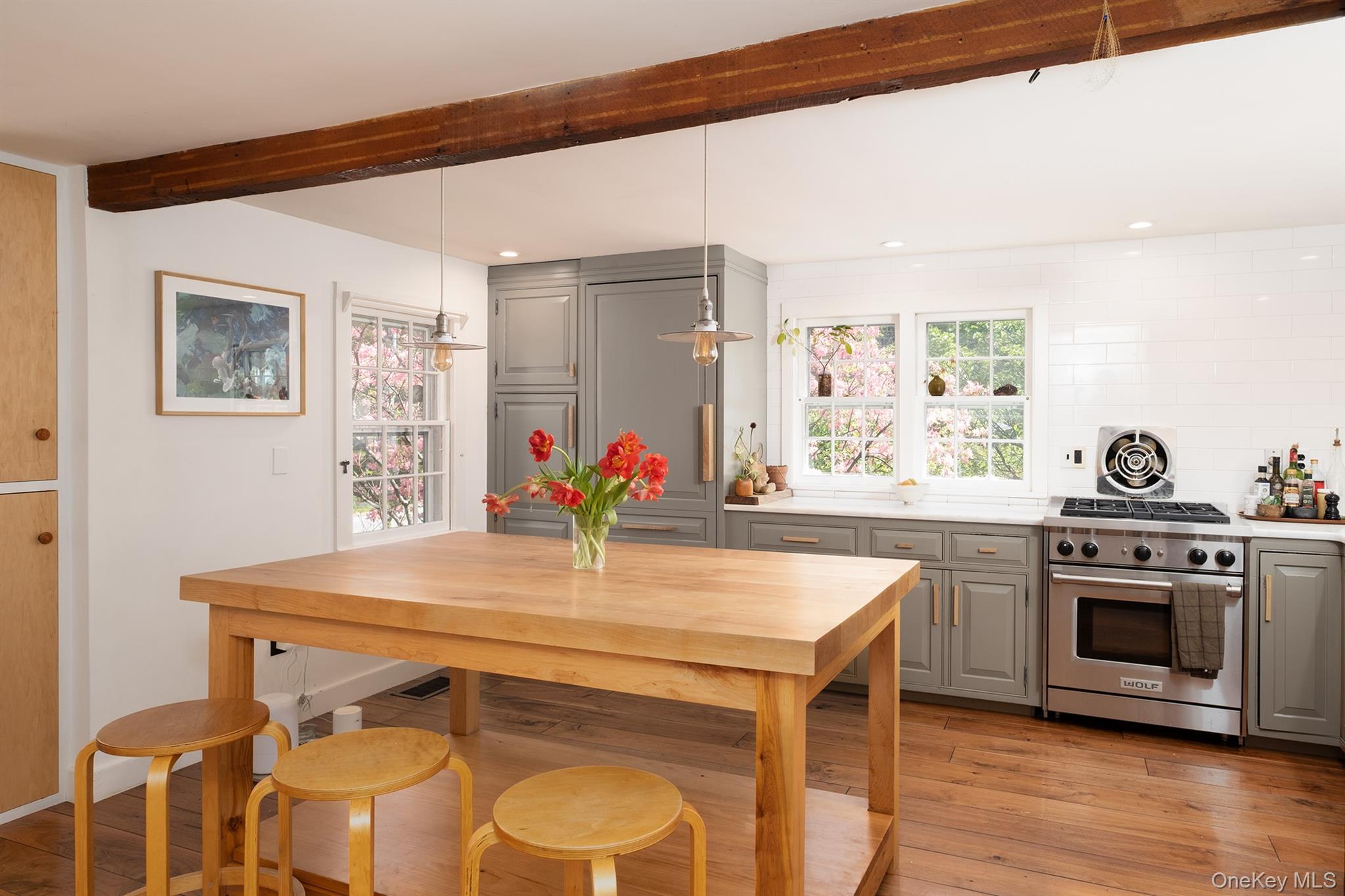 77 Upper Hook Road Rhinebeck, NY 12572 - Photo 8 of 48 a kitchen with a stove a sink and a refrigerator