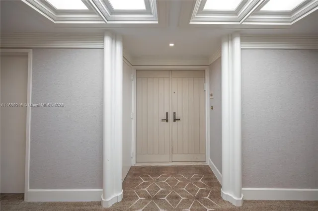 a view of a cars parking space