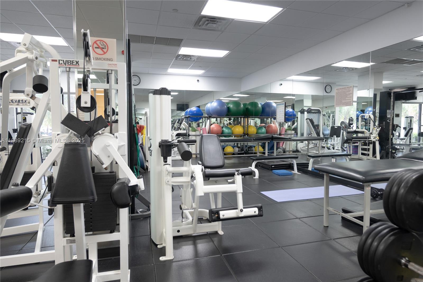 3 Grove Isle Drive, Unit C308 Miami, FL 33133 - Photo 37 of 54 a view of a room with gym equipment