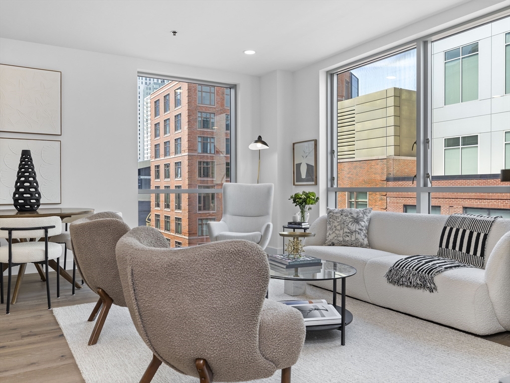 234 Causeway Street, Unit 906 Boston, MA 02114 - Photo 6 of 20 a living room with furniture and a large window
