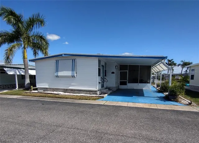 a view of a house with a patio