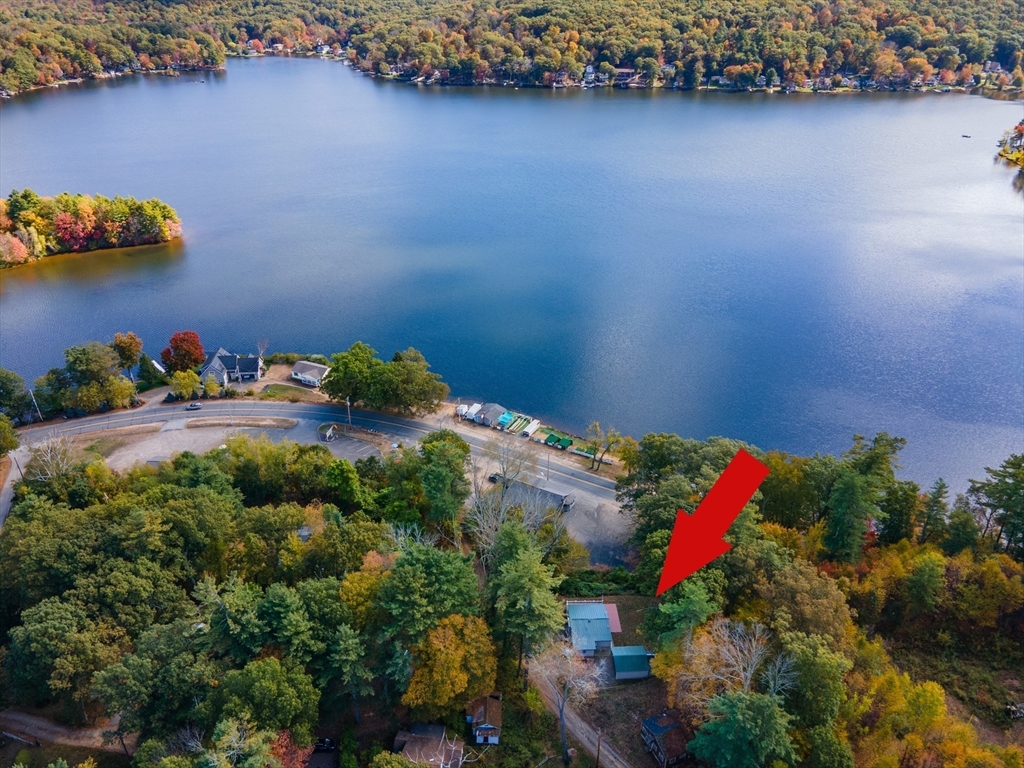 9 Chandler Road Holland, MA 01521 - Photo 35 of 42 an aerial view of a house with a yard and lake view
