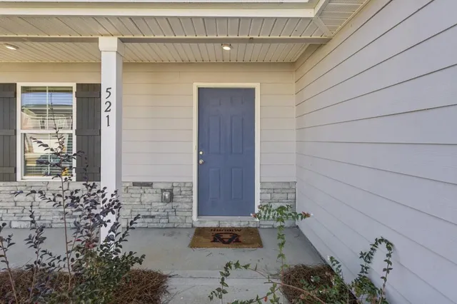 a front view of a house