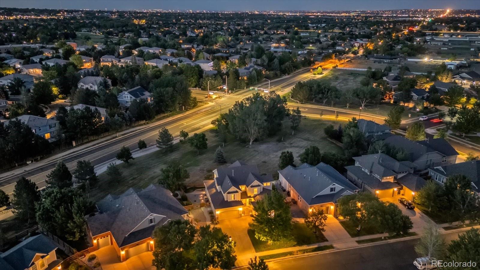 4786 Rabbit Mountain Road Broomfield, CO 80020 - Photo 36 of 41 an aerial view of residential houses with outdoor space