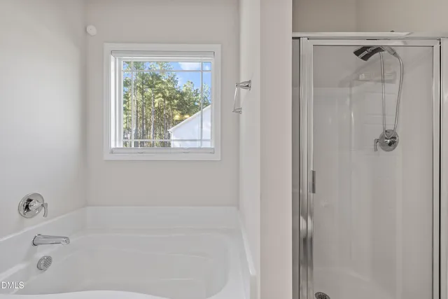 a bathroom with a tub
